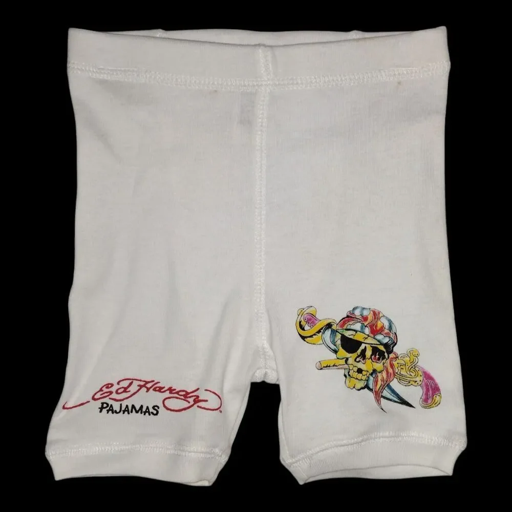Ed Hardy Kids Pajamas Size 3/4 Hollywood Edition Skull Dagger NWT